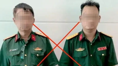 박닌: 군 장교를 사칭하는 사기 행위에 대한 경고